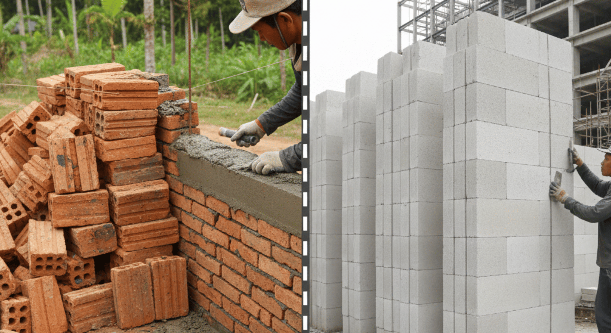 Bata Merah vs Bata Ringan (Hebel): Mana yang Lebih Hemat dan Kuat untuk Rumah Anda?